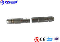 Brass Cable To Cable Micro Circular Connector , High Density Circular Connector