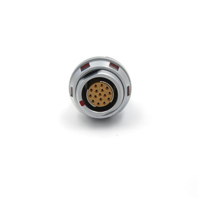 Breve tipo d'ottone circolare 16 Pin Connector, connettore diritto femminile dell'incavo con il dado